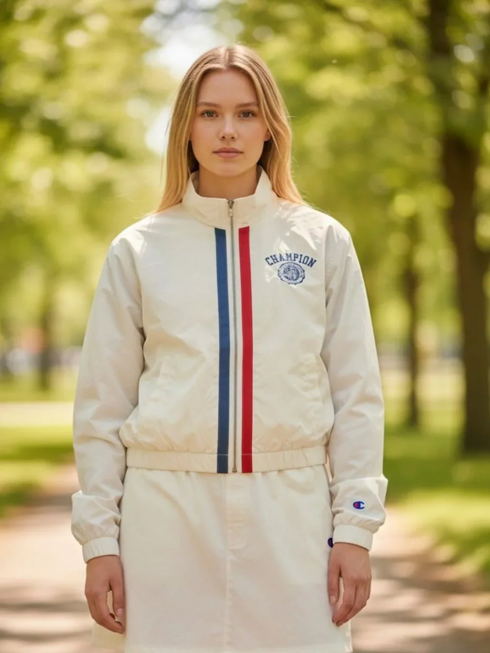 Champion Women's Game Day Full Zip Top - Cream - Various Sizes - Picture 1 of 4